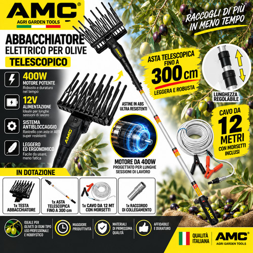 Abbacchiatore olive amc 12v - amc,