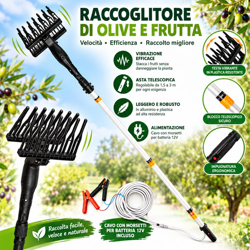 Abbacchiatore scuotitore - abbacchiatore, e